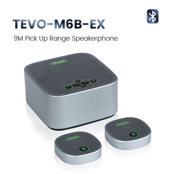 Simsiz konferentsiya 2 ta kengaytirish mikrofonlari bo'lgan mikrofon bluetooth staslida