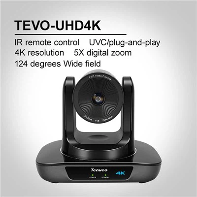 4K USB 2.0 PTZ video konferentsiya kamerasi, Skype va video konferentsiya uchun IQ masofadan boshqarish